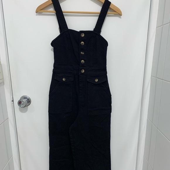 AVA & EVER Black Denim Jumpsuit Sz 6 BNWT - Picture 5 of 10